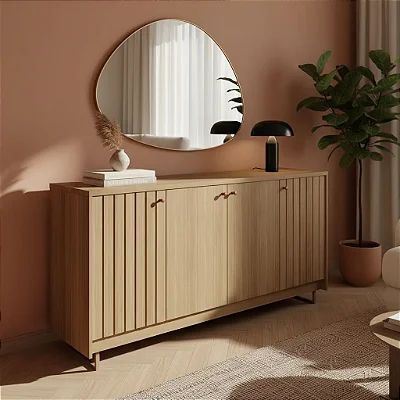 Buffet Lia 100% MDF 1.52m Nature - Cimol