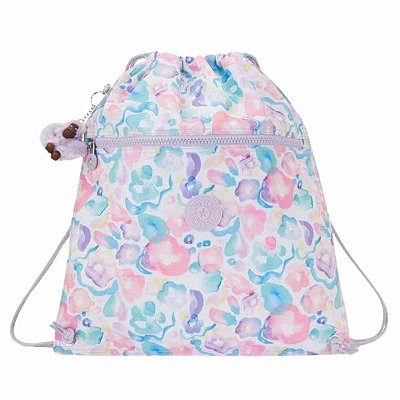 Mochila Kipling Supertaboo - Aqua Flowers