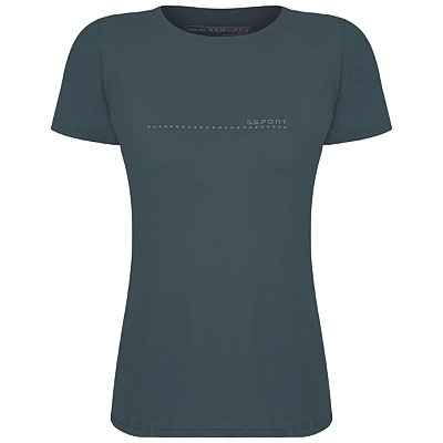 Camiseta Esportiva T-Shirt Poliamida Básica Feminina Proteção Solar Respirável - Oliva - Lupo