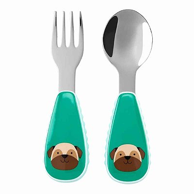 Kit Talheres Zoo Cachorro Pug - Skip Hop