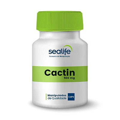 Cactin 500mg - “Drenagem Linfática em Cápsulas”, promove a redução da retenção de líquidos