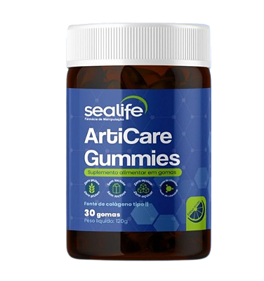 ArtiCare Gummies - Suplemento alimentar em gomas, fonte de colageno tipo II