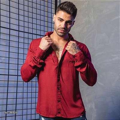 Camisa masculina manga longa