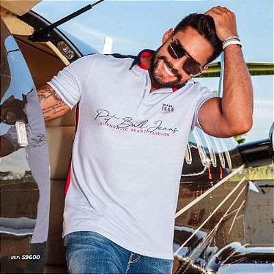 Polo esportiva branca