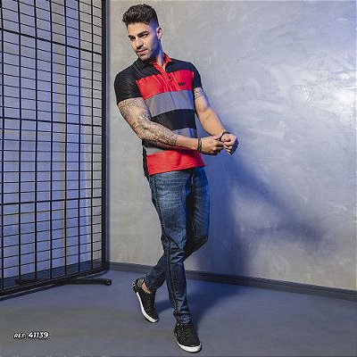 Calça jeans masculina azul
