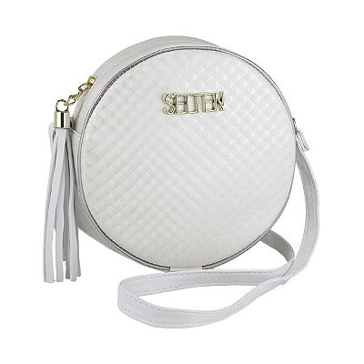 Bolsa Redonda Estilosa Feminina Transversal 3D Selten