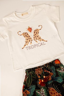t-shirt  new 'tropical' infantil