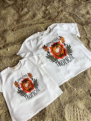 t-shirt new - paraíso tropical