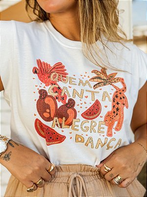 t-shirt bora bora - alegre dança