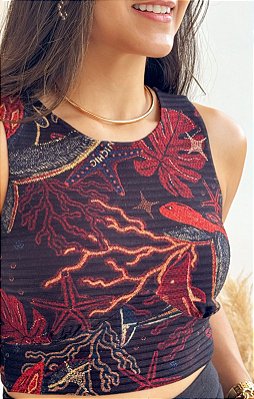 Cropped Camomila - AMAR O MAR