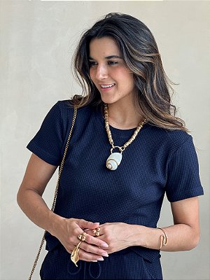 t-shirt orquídea - tricot