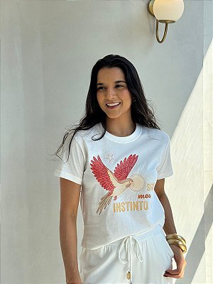 t-shirt orquídea- sigo meu instinto