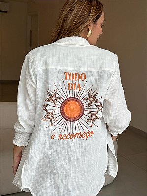 Chemise Mafeh- Todo dia é recomeço (Glitter)