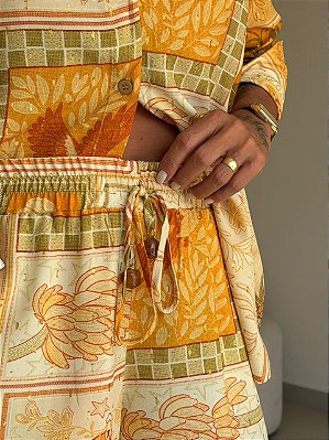 Short Bahia - Bordado Tropical