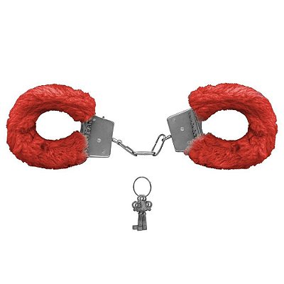 ALGEMAS DE METAL REVESTIDA COM PELÚCIA