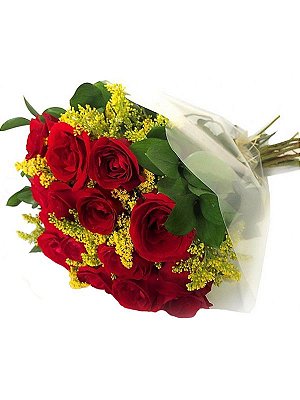 Buquê Amor com 15 Rosas