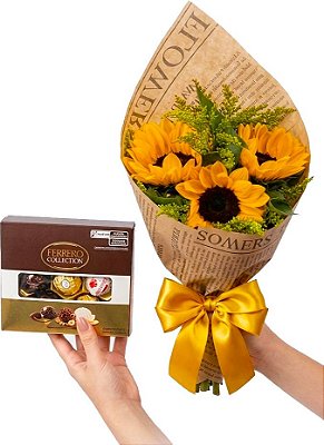 Encanto de Girasssóis e Ferrero