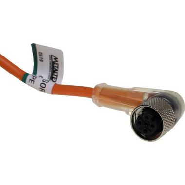 K12-A-LP CABO COM CONECTOR M12 90º 4 PINOS LED PNP METALTEX