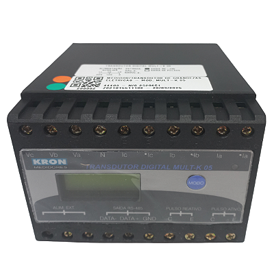 MULT-K 05 MULTIMEDIDOR E TRANSDUTOR DIGITAL DE GRANDEZAS ELÉTRICAS Z021815511100 KRON MEDIDORES