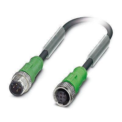 SAC-4P-M12MS/ 0,6-PUR/M12FS CABO SENSOR/ATUADOR 4 PÓLOS 1668360 PHOENIX CONTACT