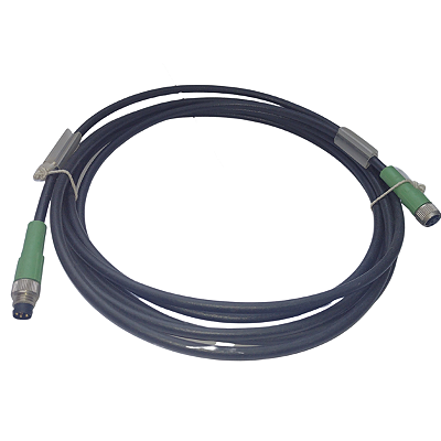 SAC-4P-M 8MS/ 3,0-PUR/3P-M 8FS CABO PARA SENSOR/ATUADOR 3 PÓLOS PRETO ACINZENTADO 1526363 PHOENIX CONTACT