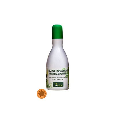 Livealoe Loção Facial de Limpeza Aloe Vera e Moringa 210ml