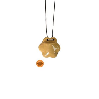 Colar Difusor Pessoal de Óleos Essenciais Flor Amarela