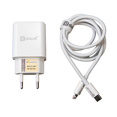Carregador Para Celular Dotcell DC-TC5200 C/ Cabo Iphone