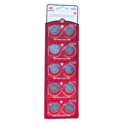 Bateria MO-CR1620 Cartela c/10