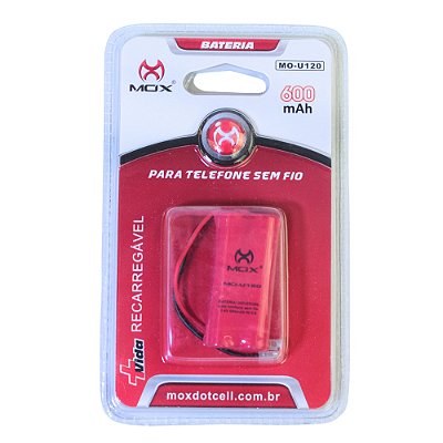 Bateria MO-U120 (2 AAA, 2.4V, 600mAh) Plug Universal