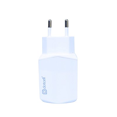 Tomada Carregador com 2 Vias Usb Dotcell Branco DC-TC270