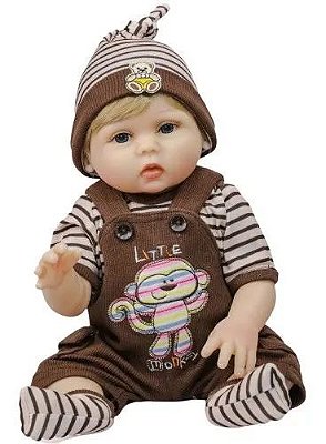 Boneca Bebe Reborn Malkitoys Silicone Loira Summer 55cm - Malki toys