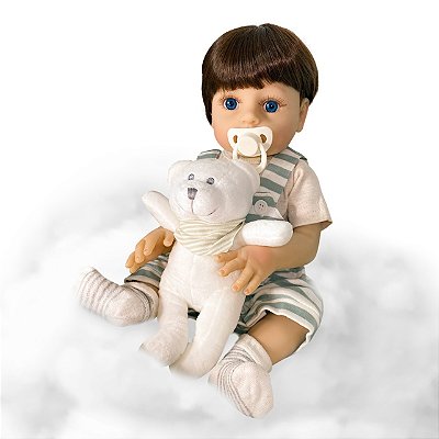 Boneca Bebe Reborn Malkitoys Realista Tecido Gabriela 60cm - Malki toys