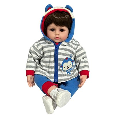 Boneco Bebe Reborn Corpo de Tecido Arthur -  48cm