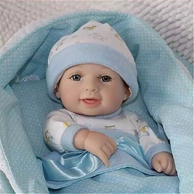 Boneco Bebe Reborn de Silicone Loiro Benicio 48cm - Malki toys