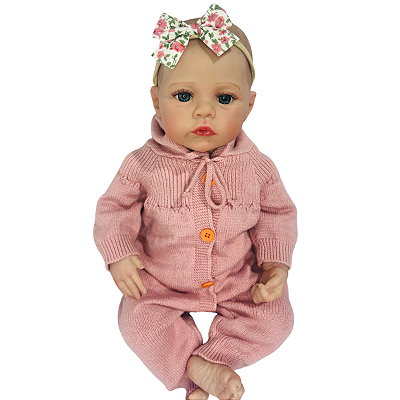 Boneca Bebe Reborn Corpo de tecido Andreia - 48cm