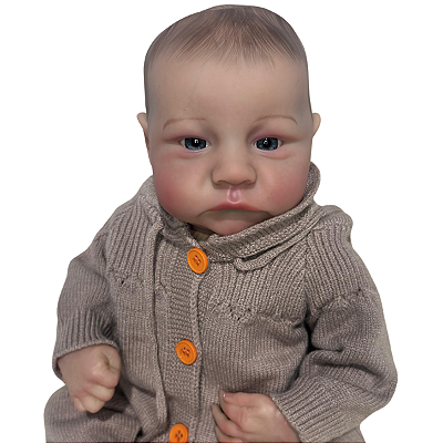 Boneco Bebe Reborn Corpo de tecido Nino - 48cm