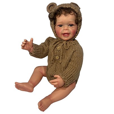 Boneco Bebê Reborn Silicone Menino Noah - 55cm
