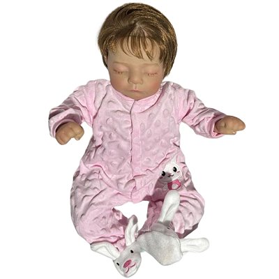 Boneca Bebe Reborn Corpo de tecido Yasmin - 48cm