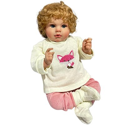 Boneca Bebe Reborn Corpo de tecido Ayla - 48cm