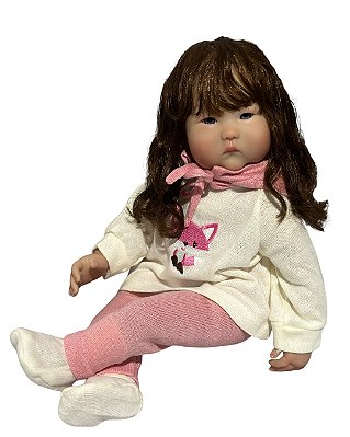 Boneca Bebe Reborn Corpo de tecido Eiko - 48cm