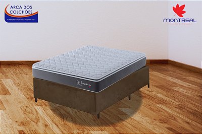 Conjunto box casal 138x188 (colchão df premium montreal + Base box Df premium)