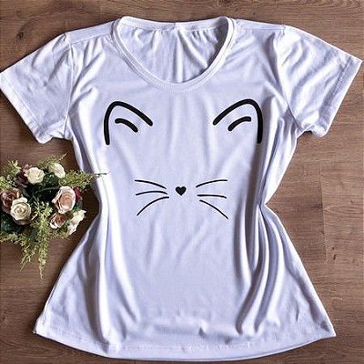 T-Shirt Gatinho Stencil