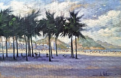 Pintura a Óleo AO VIVO Copacabana