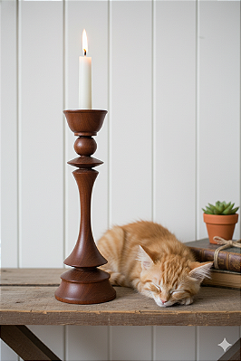 Castiçal Clássico - Torneado