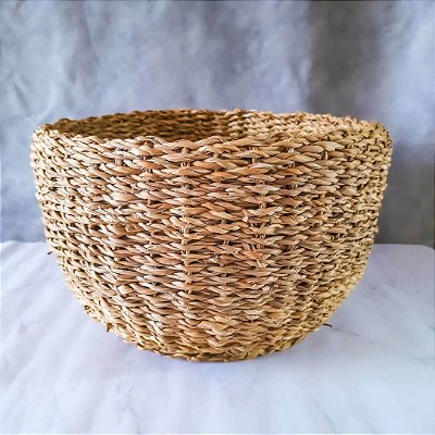 Cesto Organic Seagrass Redondo Alto Kila 38