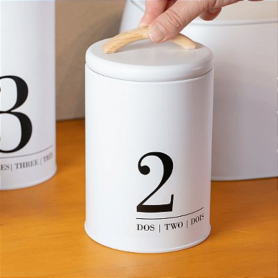 Porta-Condimentos Metalla N2 Branco - YOI (1300 ml)