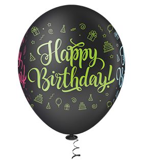 Balão Happy Birthday | 4 unidades