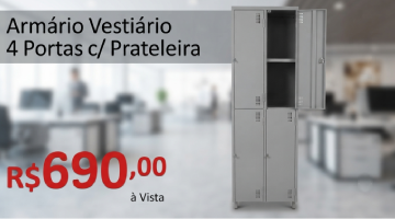 Armário Vestiário c/ Prateleira