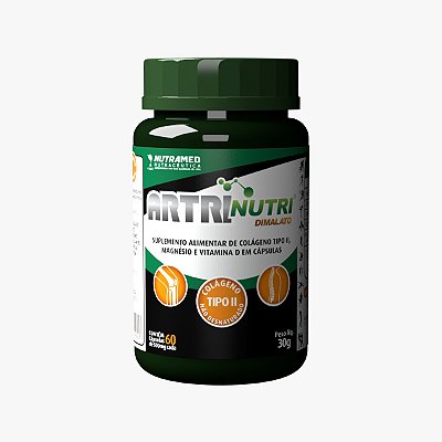 Artrinutri Dimalato + Colágeno Tipo 2 + Magnésio + Vitamina D3 - 60 cápsulas
